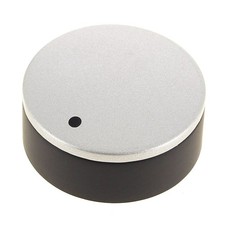 Bouton noir et gris 9h