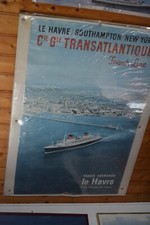 AFFICHE PAQUEBOT FRANCE, CGT