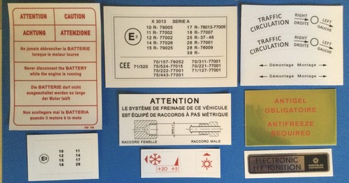 Kit autocollants compartiment - kit,
