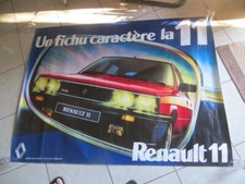 RENAULT 11 Turbo - affiche publicitaire - 1985