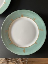 Assiette Plate Cactus Hilton McConnico Mc Connico Daum années 80 Gilded Doré