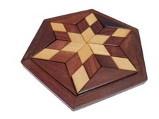Jeu puzzle bois - bois, 3d