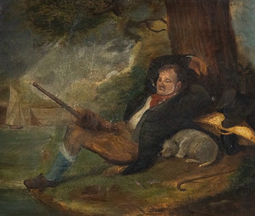 Huile xixème encadrée - xixème,
