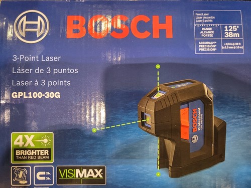 Bosch gpl100 30g 125ft 3point - gpl100-30g,