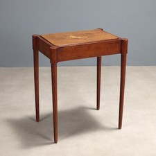 Table Basse Ancienne Acajou Décorations Italie du XIXe Siècle Originale