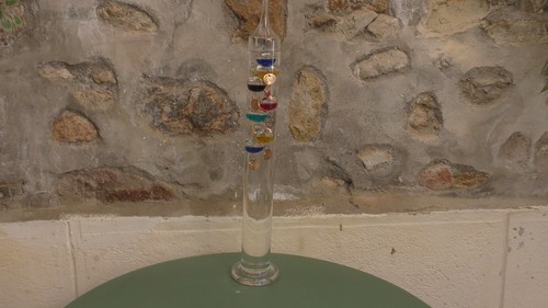 Thermomètre verre galileo - thermomètre,
