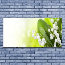 Impression sur verre Image Tableau 140x70 Floral Muguet