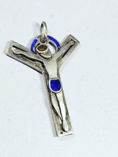 Magnifique Ancienne Grande Croix-pendentif En Argent