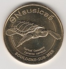 A 2018 TOKEN MEDAILLE MONNAIE DE PARIS -- 62 200 N°17 NAUSICAÄ TORTUE CARETTA