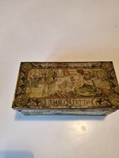 MAI01 Boite publicitaire ancienne en tole biscuit lefevre-utile MUCHA