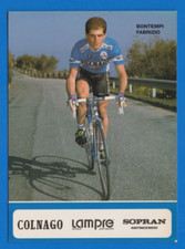 CYCLISME carte cycliste BONTEMPI FABRIZIO équipe COLNAGO LAMPRE 1991