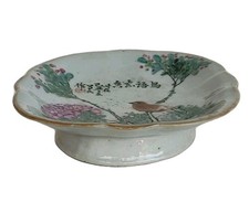 ANCIENNE COUPELLE  PORCELAINE DE  CHINE SIGNATURE A IDENTIFIER 