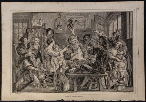 1862 roi boit tableau - -,