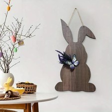 Pâques de porte d'entrée en bois de Pâques