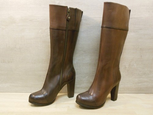 Bottes femmes cuir marron