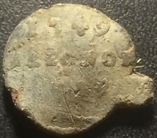 Plomb de scellé - tissu - 1749 à identifier !