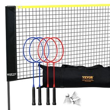 VEVOR Filet de badminton tennis pickleball volley-ball portable 6,06 m extérieur