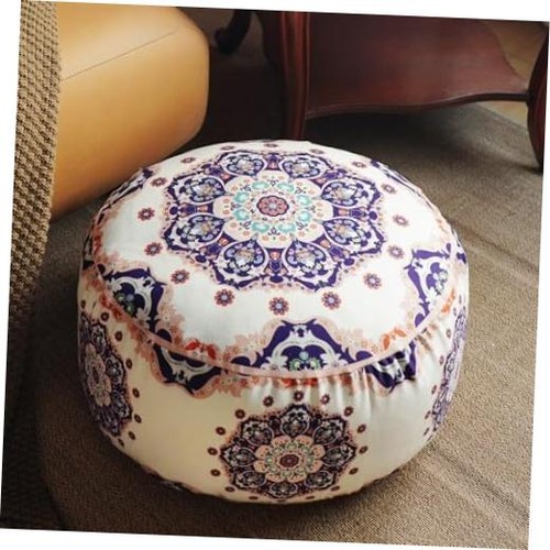 Unstuffed pouf cover ottoman - pouf,