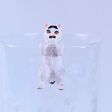 Chat moustache - figurine