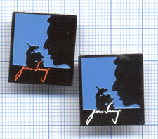 Lot de 2 Pin's profil visage