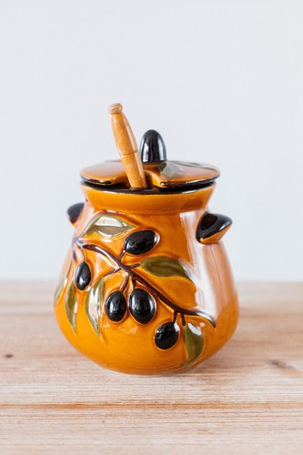 Pot olives céramique - olives, en