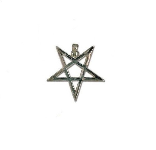Collier pentacle pentagramme - -,