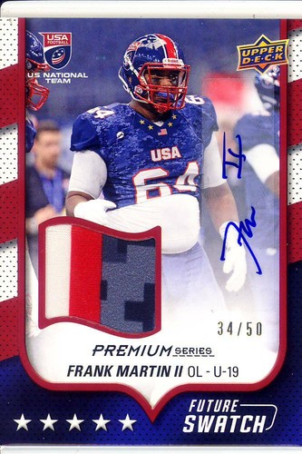 Frank martin rookie draft auto - martin,