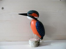 Oiseau Martin-Pêcheur 9 CM Neuf Birdie Bois Seiffen pour Extérieur Convient