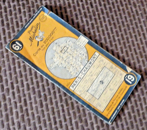 Ancienne carte michelin - carte,