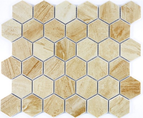 Mosaïque céramique hexagone - céramique,