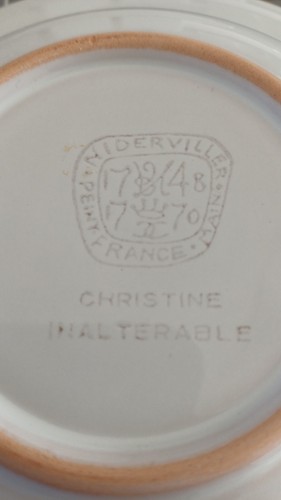Assiette vintage faience - assiette,