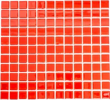 Mosaïque Translucide Rouge