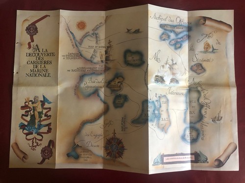 Ancienne carte marine - carte,