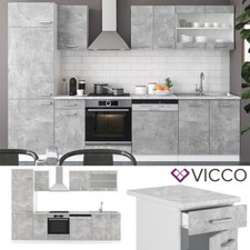 Cuisine Vicco R-Line 300 cm, cuisine intégrée, ensemble cuisine, cuisine 