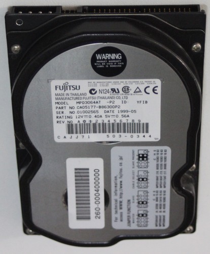 Hdd fujitsu mpd3064at - fujitsu, ide