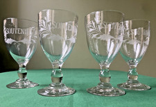 Lot de 4 anciens verres