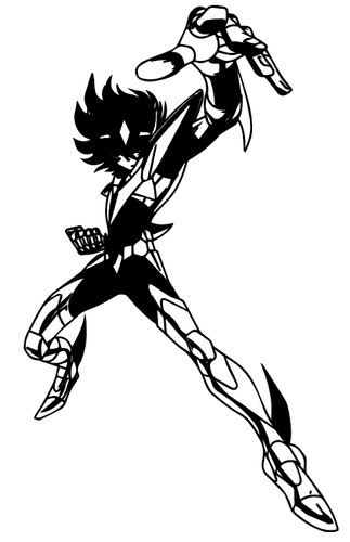 Saint seiya anime decal - seiya,