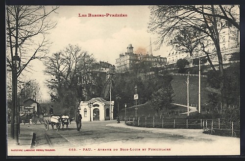 Carte postale pau - postale, avenue