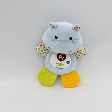 Doudou hippopotame bleu