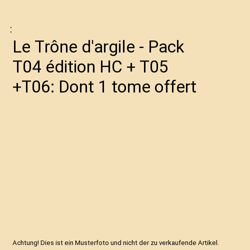 Trône argile pack t04 - -,