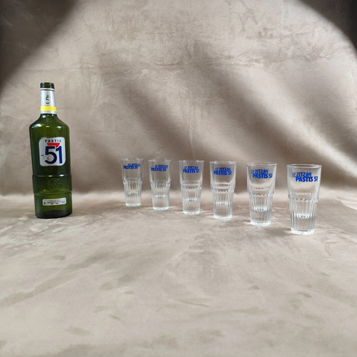Lot verres à - lot, pastis
