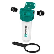 VONROC Préfiltre 25cm 4300L/h 10 Bars Anti-Sable Universel Puits Jardin