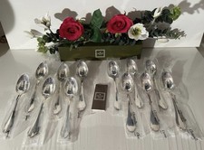 12 CUILLERES À SOUPE EN METAL ARGENTE CHRISTOFLE  POMPADOUR SOUS BLISTER
