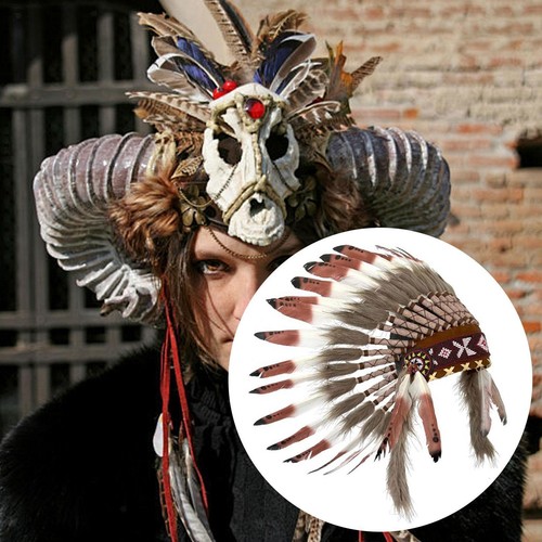 Coiffe plumes décoratives - coiffe,