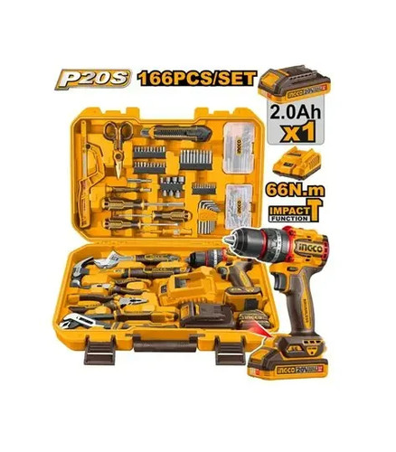 Ingco coffret outils - coffret, 166
