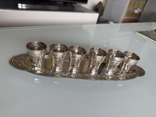 Plateau Vintage Métal Argenté (1930) Et Godets