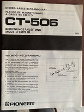 Notice / Mode d'emploi Platine