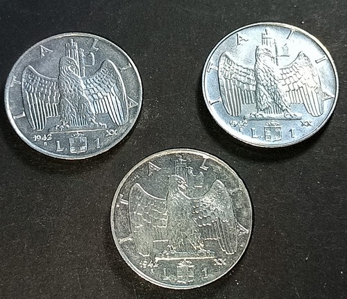 Lot 3 pièces 1942 - 🇮🇹, de