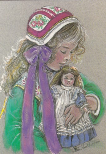 Cpa illustrateur marie - cpa.,