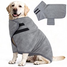 Peignoir Chien en Microfibre